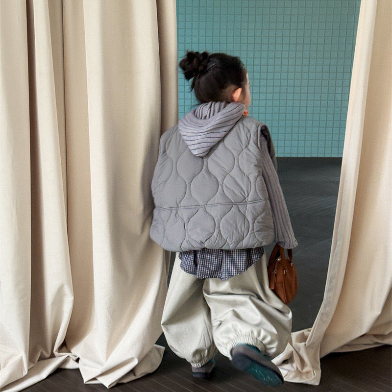 【90-140】キルティングパデッドベスト