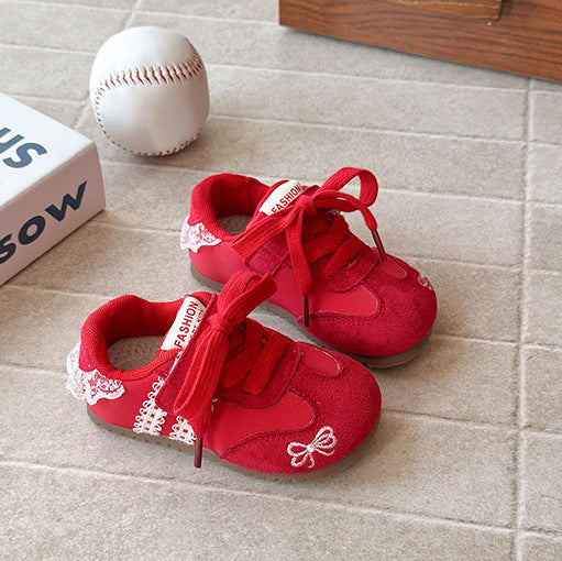 【13.5-20.0】レースデザインスニーカー