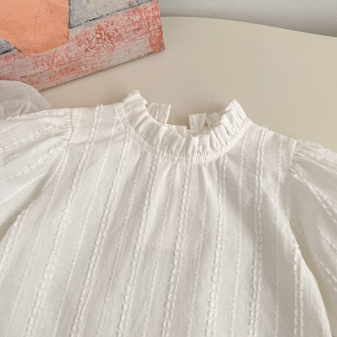 【73-120】フリルスタンドカラープルオーバー