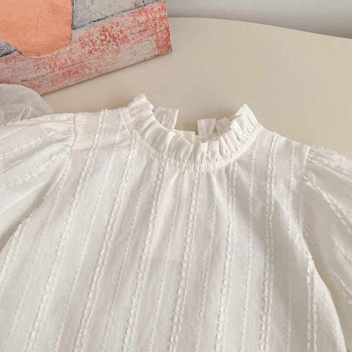 【73-120】フリルスタンドカラープルオーバー