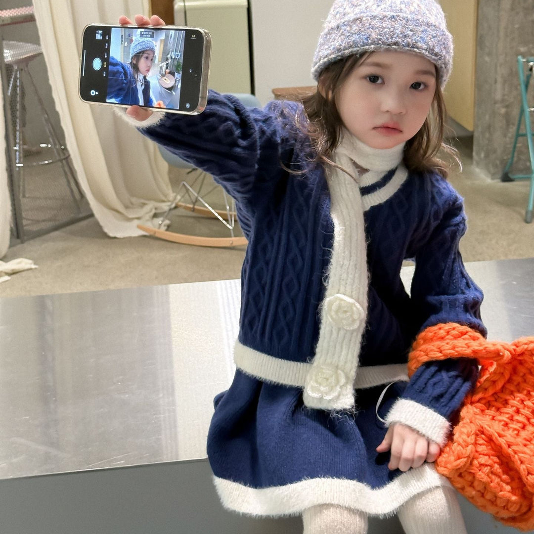 【90-140】ラインデザインニットセットアップ