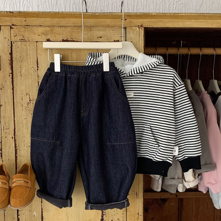 【90-140】ボールデニムパンツ