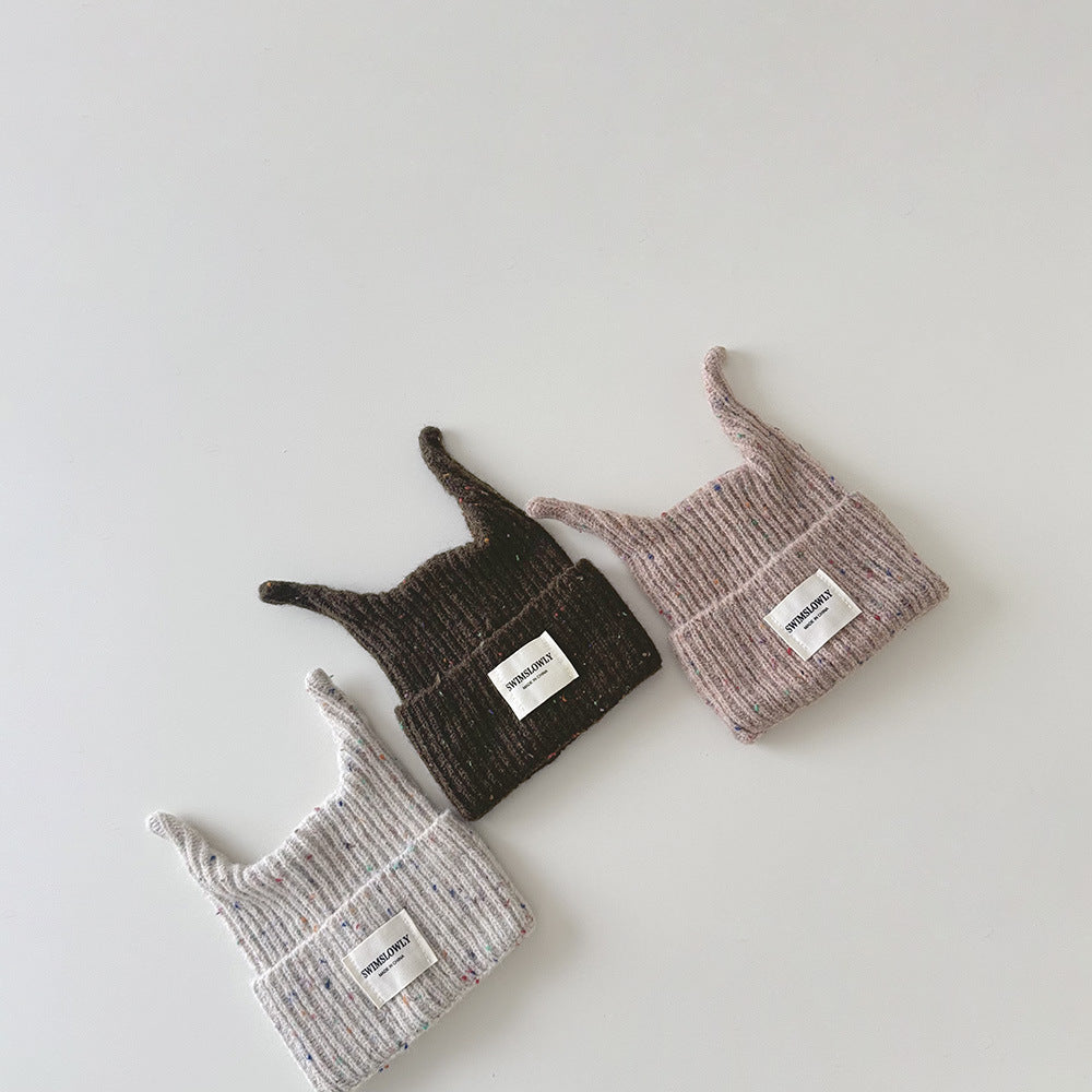 【48-52cm】折り返しリブニット帽