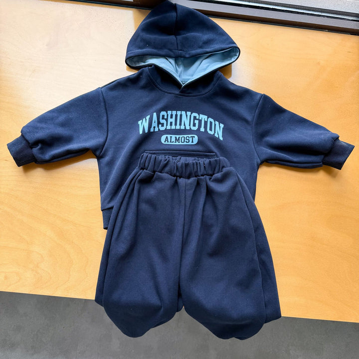 【80-150】WASHINGTONバイカラーフーディーセットアップ