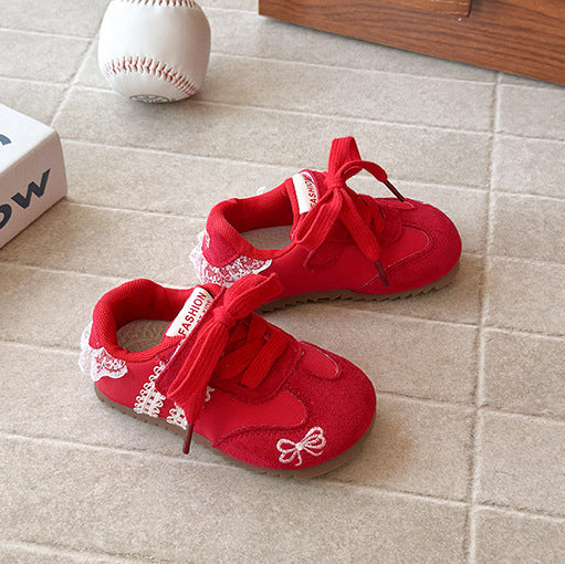 【13.5-20.0】レースデザインスニーカー