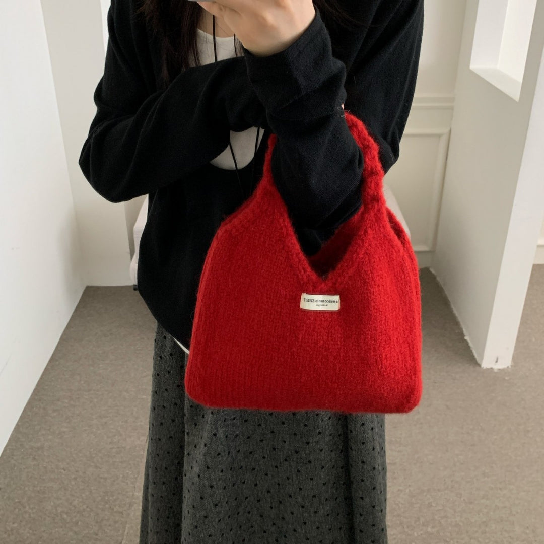 あったかニットバッグ