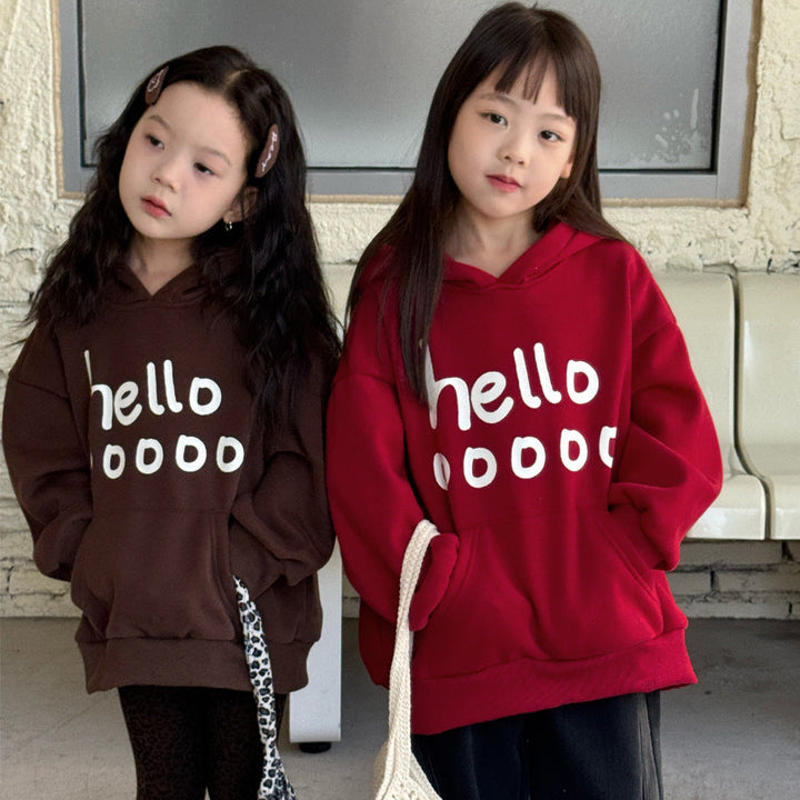 【90-150】helloリラックスパーカー