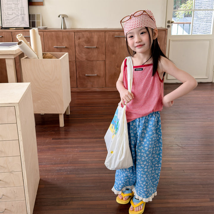 【80-130】細ボーダーキャミソール