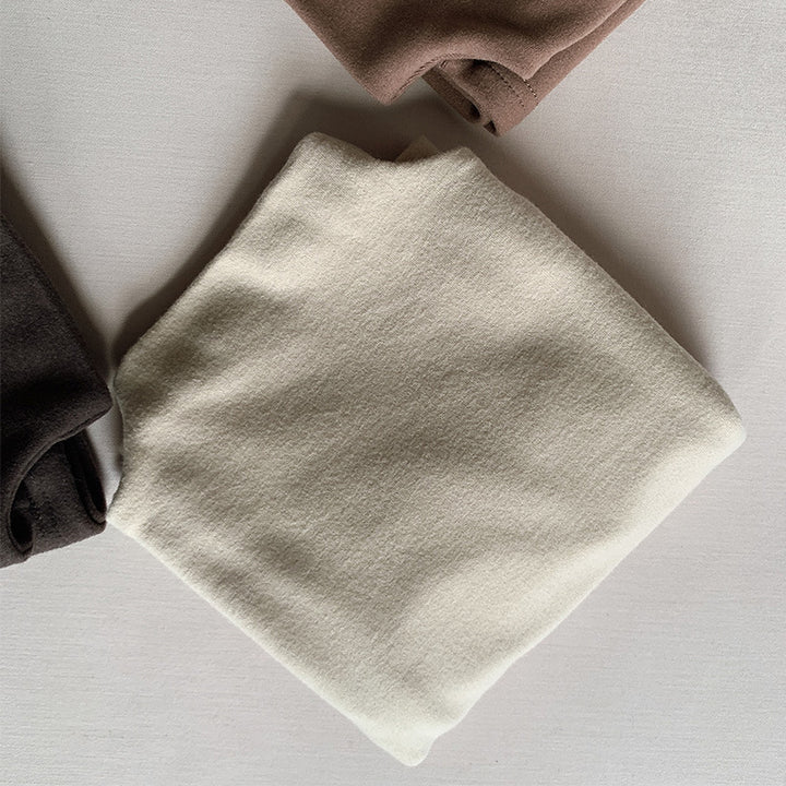 【80-130】モックネックシンプルトップス