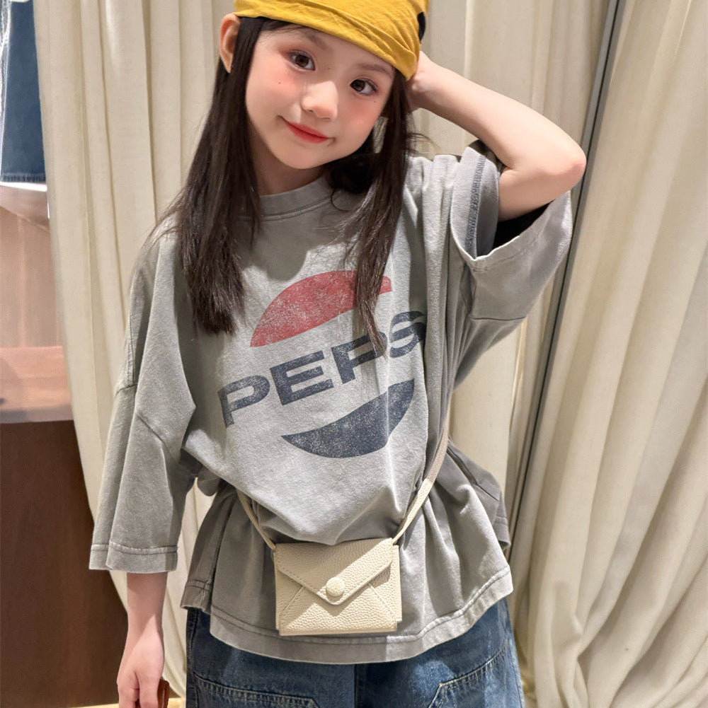 【90-150】フロントデザインTシャツ
