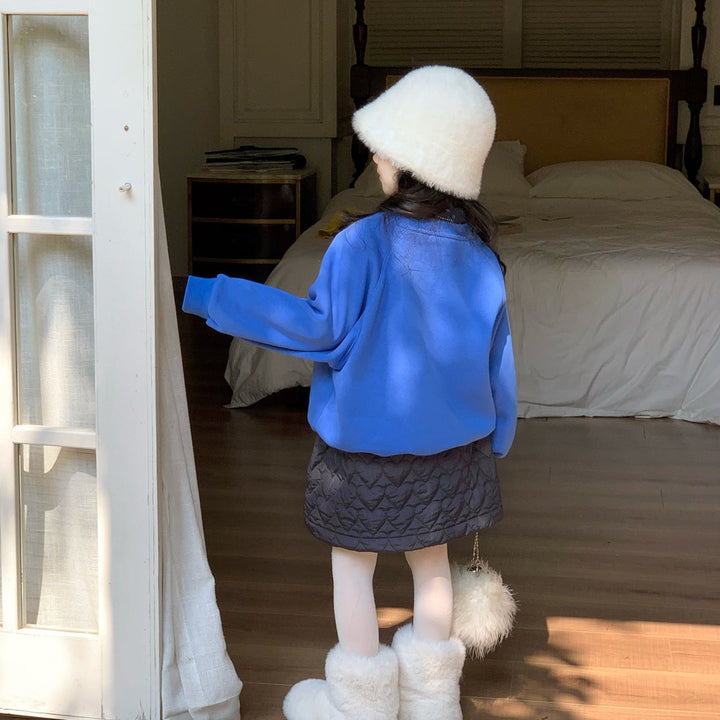 【90-140】ハート柄キルティングスカート