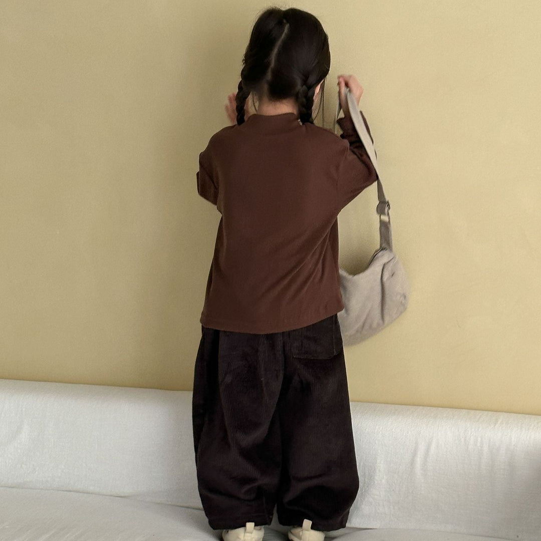 【80-150】コーデュロイワイドパンツ