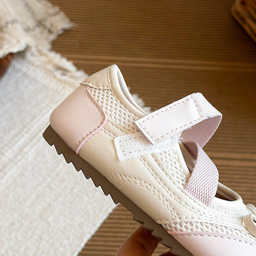 【15.0-22.0】テープデザインバレエシューズ