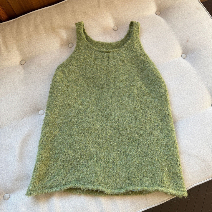 【90-150】シンプルニットワンピース