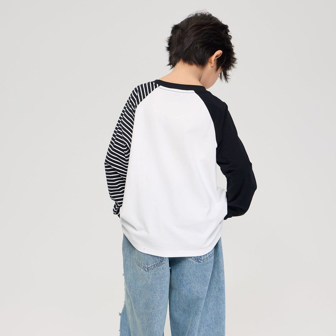 【100-150】アシンメトリーロングTシャツ