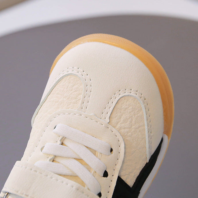 【12.0-18.5】ワンベルトラインデザインスニーカー