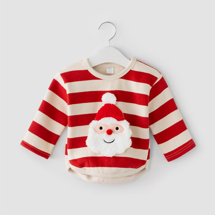 【73-100】サンタモチーフトレーナー