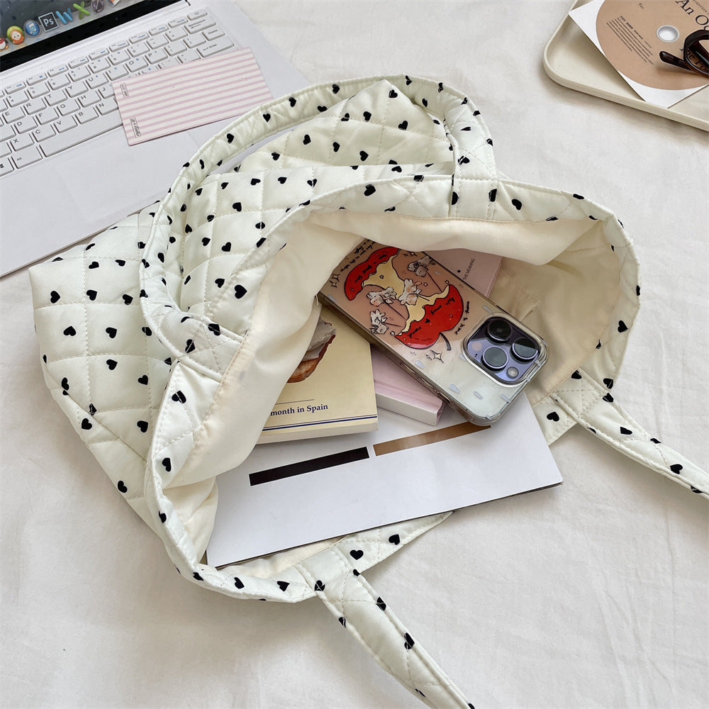 総柄キルティングバッグ