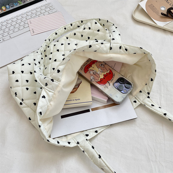 総柄キルティングバッグ