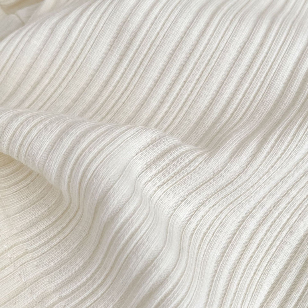 【73-120】レースカラーパフスリーブトップス