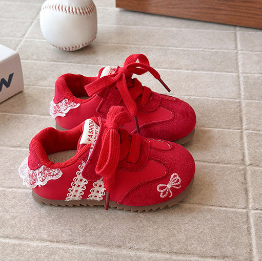 【13.5-20.0】レースデザインスニーカー