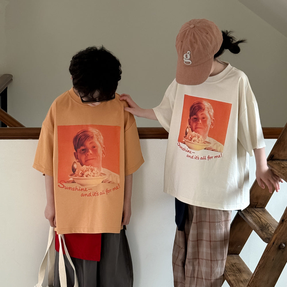 【90-150】カジュアルフォトTシャツ