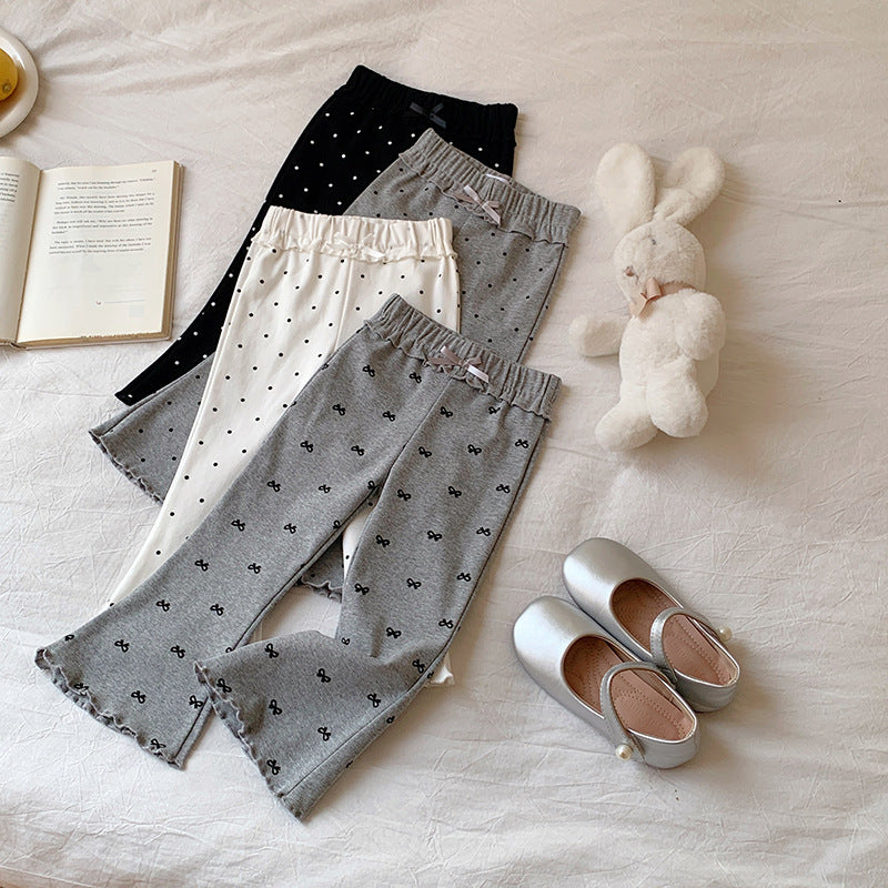 【90-140】パターンプリントフレアパンツ