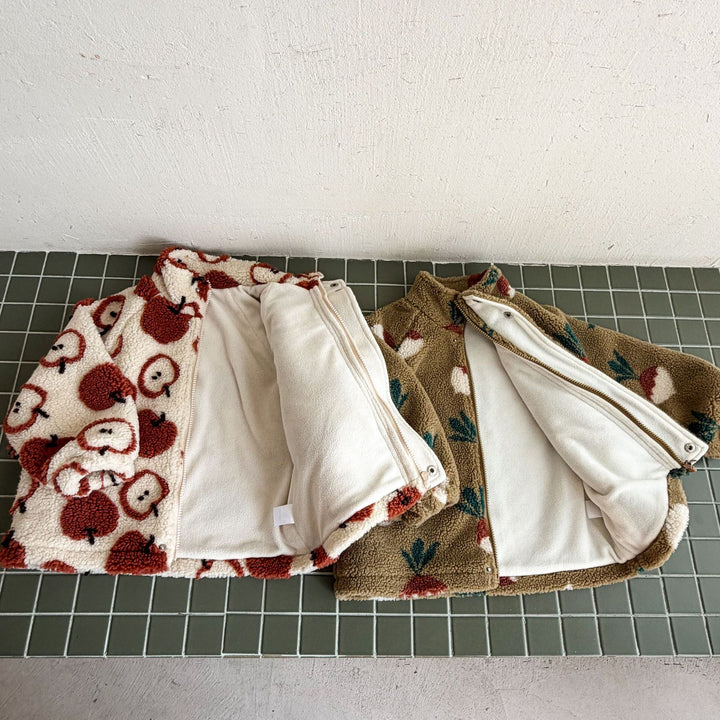 【80-150】パターンプリントあったかジャケット