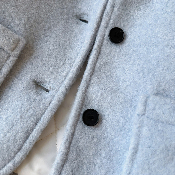 【90-140】マフラー×ラウンドカラーショートコートセット