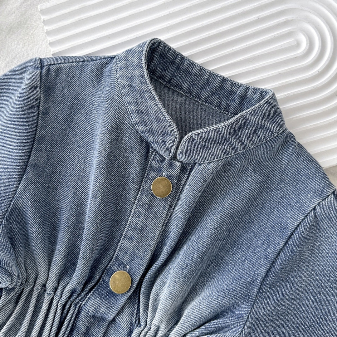 【90-150】レースヘムウエストギャザーワンピース