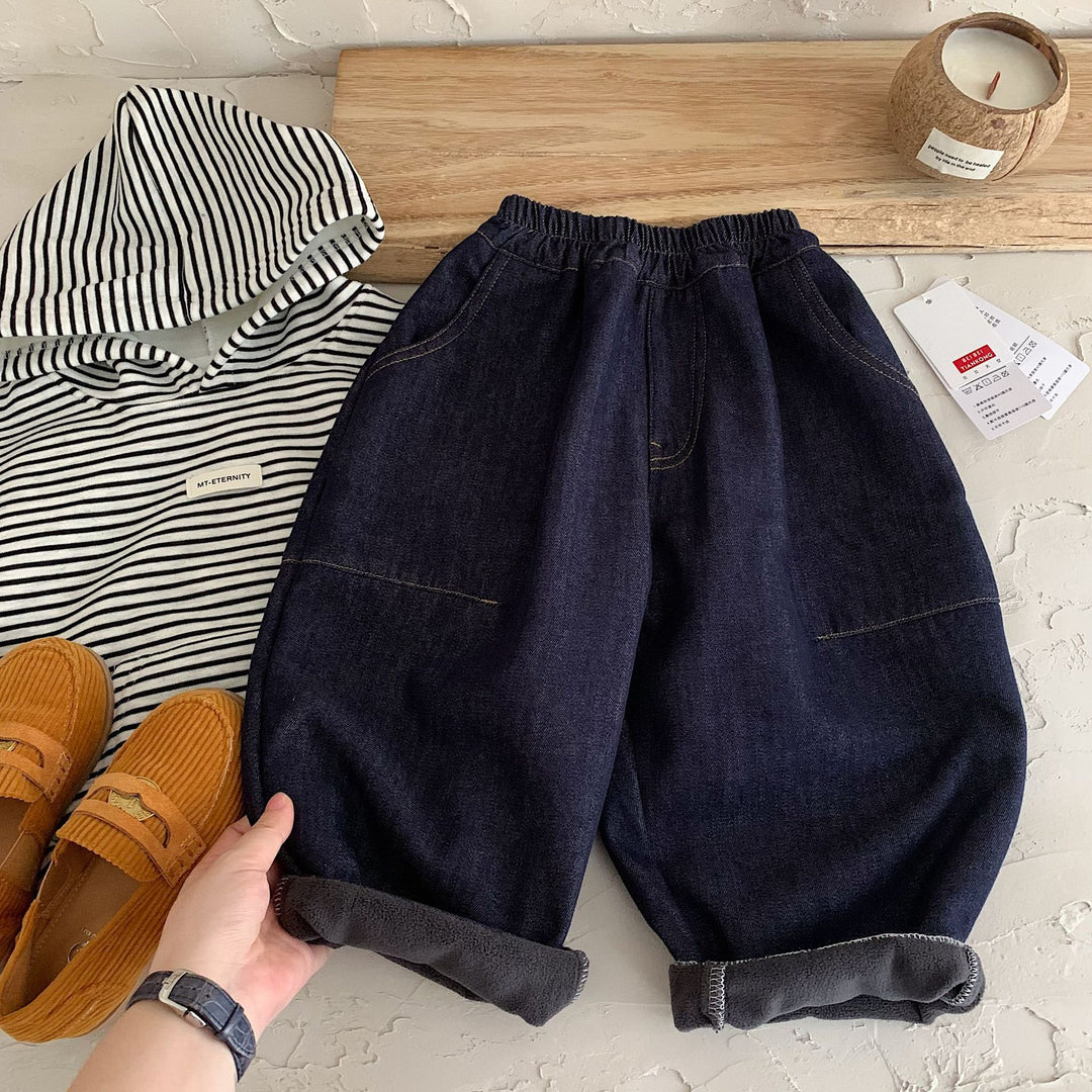 【90-140】ボールデニムパンツ