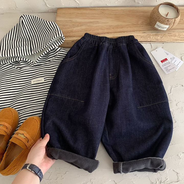 【90-140】ボールデニムパンツ