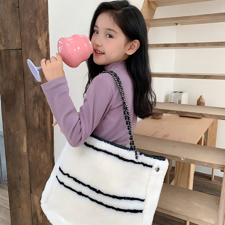 【90-150】ハイネックシンプル長袖カットソー