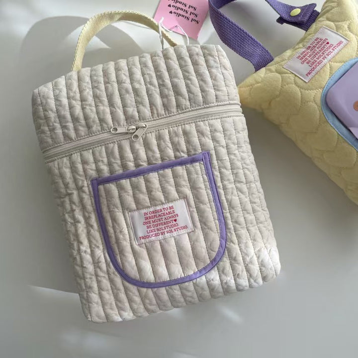 フロントポケットキルティングバッグ