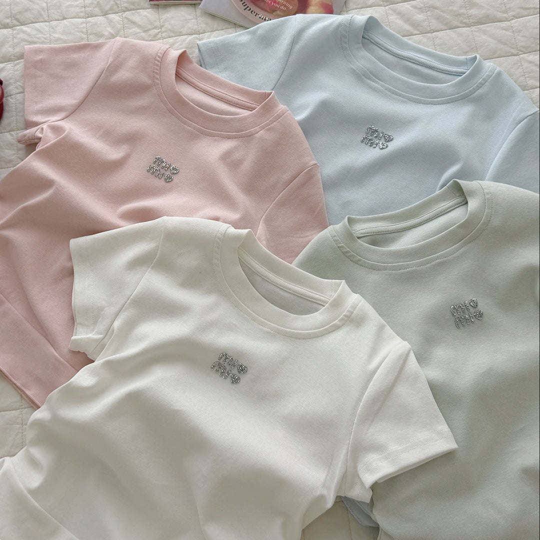 【90-150】サイドフリルTシャツ