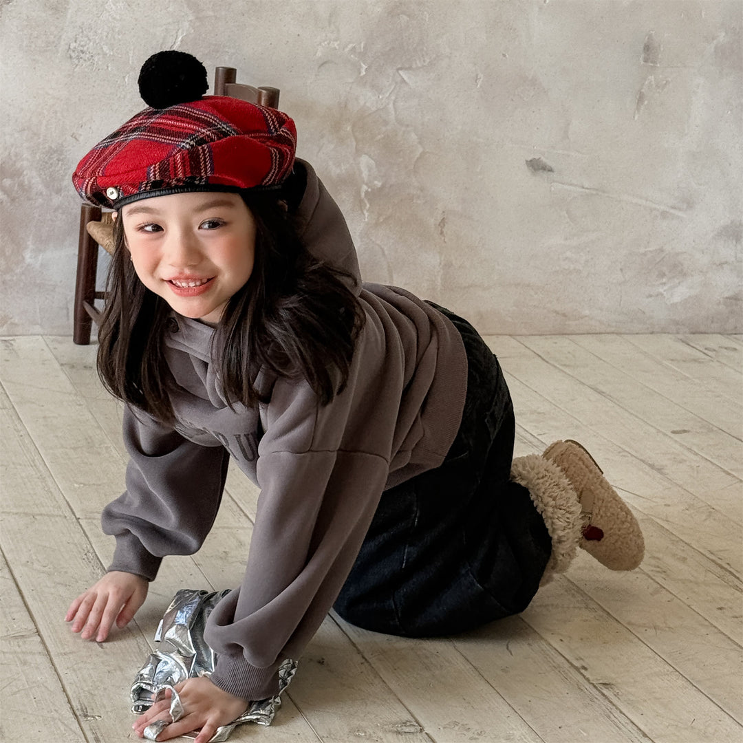 【80-130】ロゴプリントフーディートレーナー