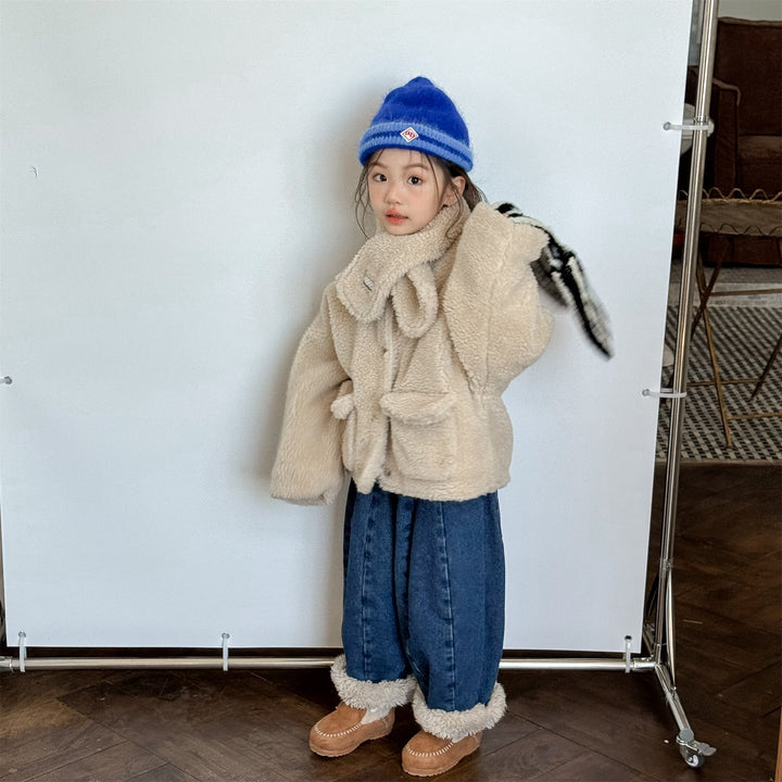 【80-130】マフラー付きボアジャケット