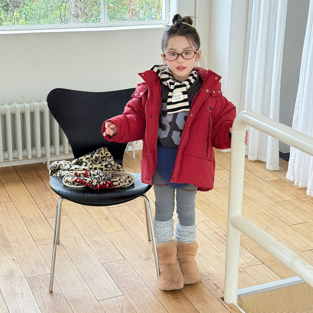 【80-130】裏起毛レッグウォーマー付きレギンス