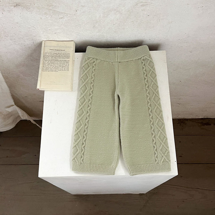 【73-110】アーガイル編みニットセットアップ