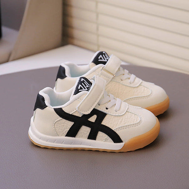 【12.0-18.5】ワンベルトラインデザインスニーカー