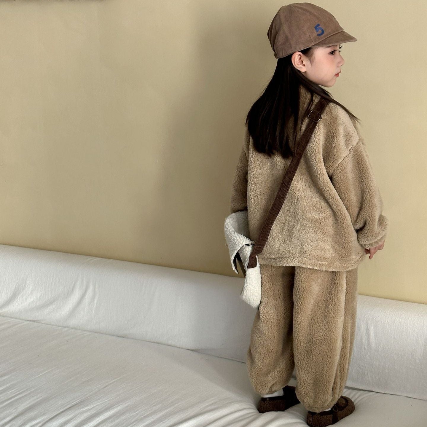 80-150】フルジップあったかフリースセットアップ｜ELMO-こども服
