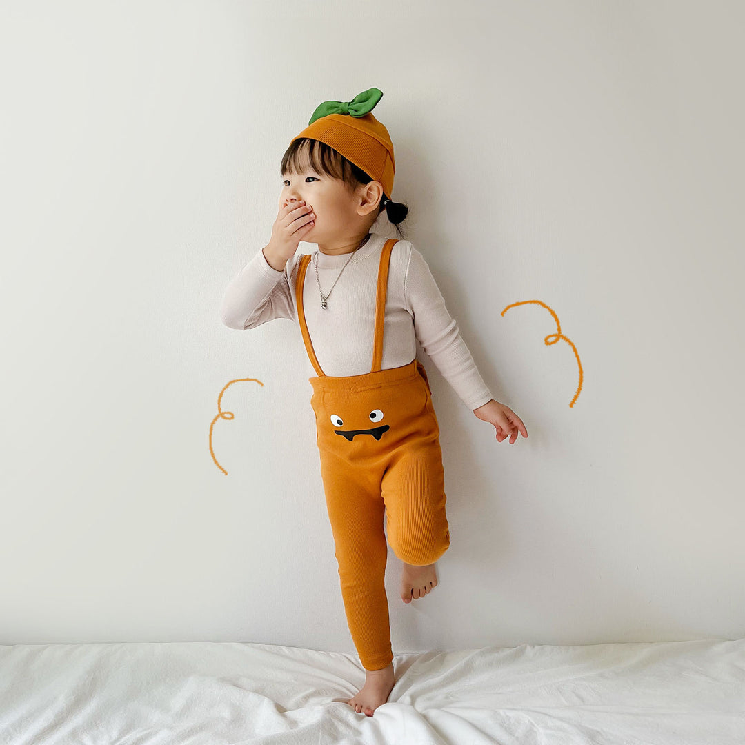 【73-90】帽子付きハロウィンサロペット