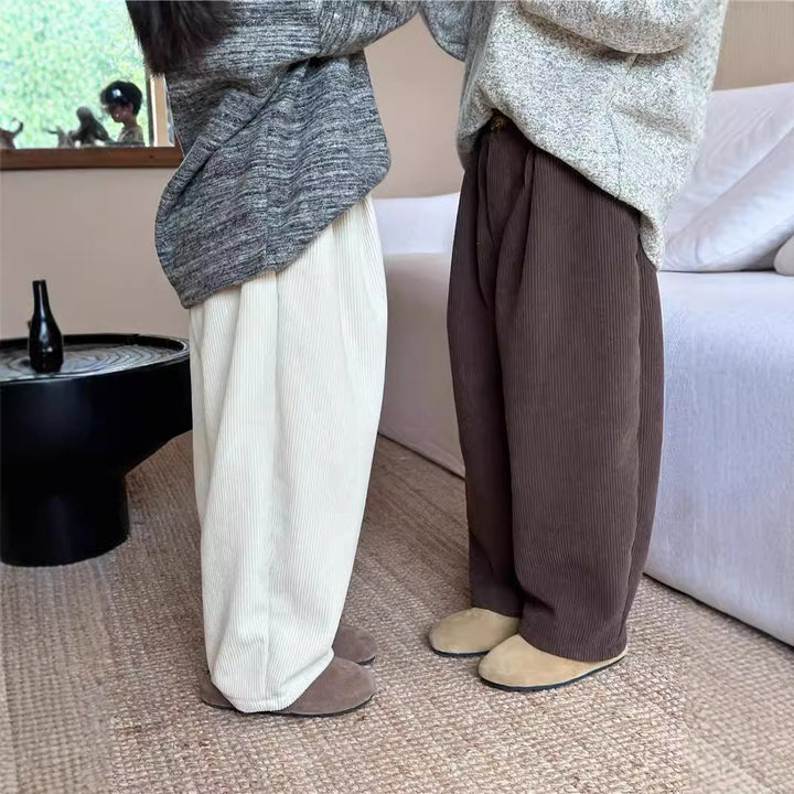 【90-150】コーデュロイリラックスパンツ