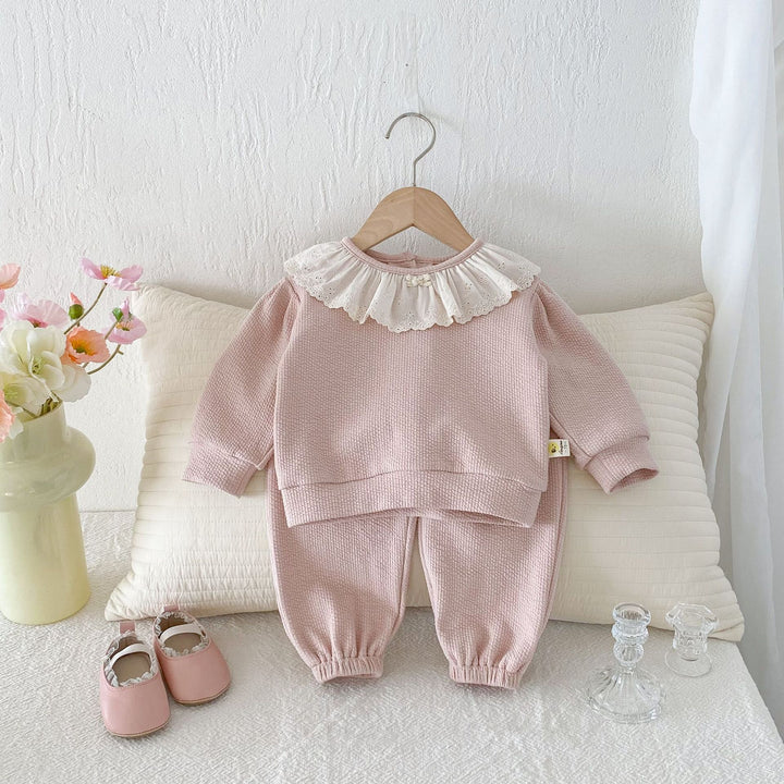 【73-110】ラッフルカラーワッフルセットアップ