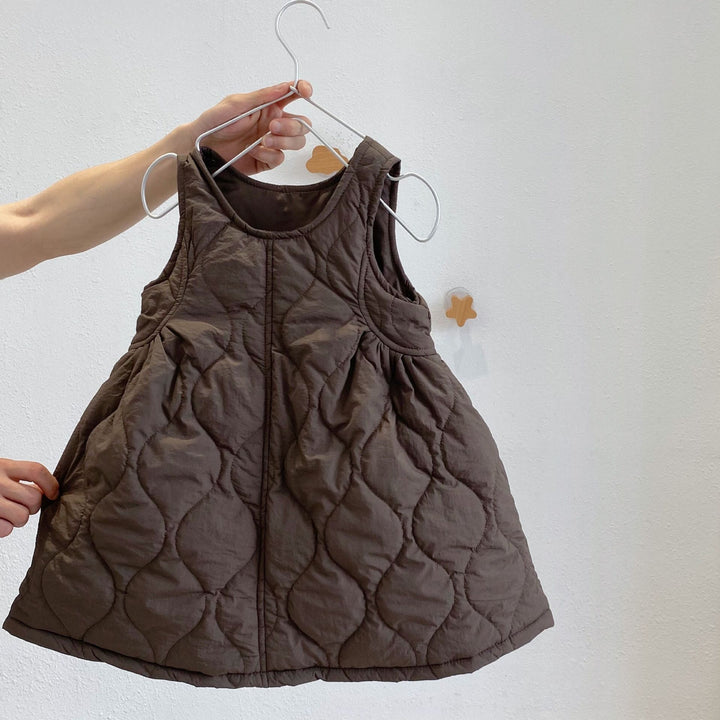 【100-140】キルティングワンピース