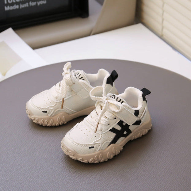 【13.5-18.5】ラインデザインカジュアルスニーカー