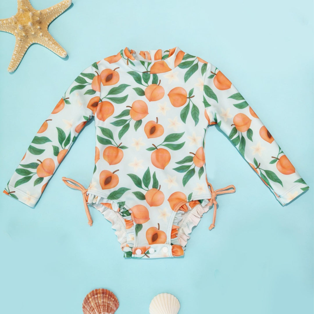 【6ヵ月-3歳】バックジップ＆フリルスイムウェア