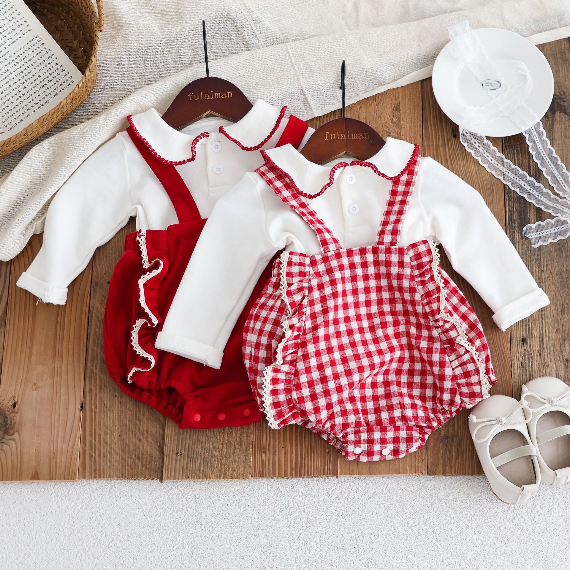 73-90】フリルデザインサロペットブルマ｜ELMO-こども服エルモ