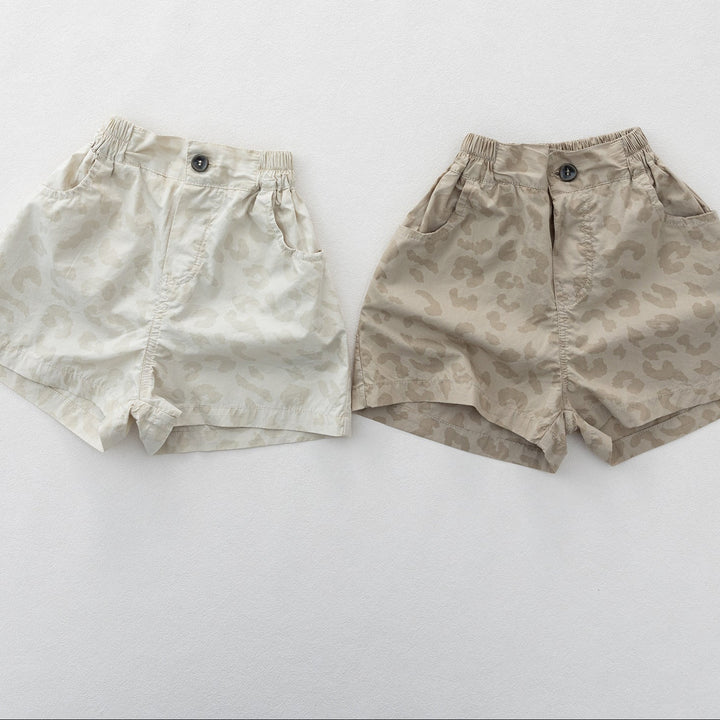 【80-130】レオパード柄ショートパンツ