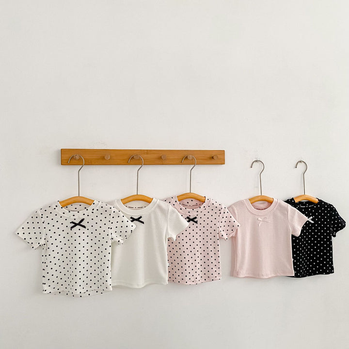 【73-130】フロントリボンTシャツ